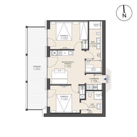 Floorplan - Lindenweg 235, 6314 Niederau